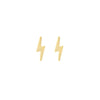 Gold Lightning Bolt Studs - Lulu + Belle Jewellery