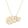 My Loves Family Necklace + Initial Hearts Gold - Lulu + Belle ® Jewellery