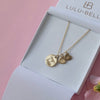 My Loves Family Necklace + Initial Hearts Gold - Lulu + Belle ® Jewellery