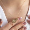 My Loves Family Necklace with initials gold - Lulu + Belle ® Jewellery