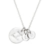 My Loves Family Necklace with initials silver - Lulu + Belle ® Jewellery