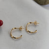 Ribbon Twist Gold Hoops - Lulu + Belle Jewellery