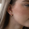 Ribbon Twist Gold Hoops - Lulu + Belle Jewellery