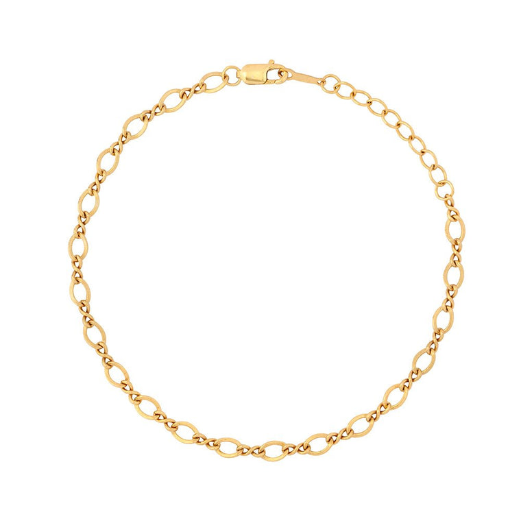 Rolled Gold Figure 8 Bracelet - Lulu + Belle Jewellery