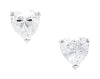 🎁 Silver Heart - Shaped Diamante Studs (100% off) - Lulu + Belle Jewellery