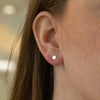 Silver Hexagonal Studs - Lulu + Belle Jewellery