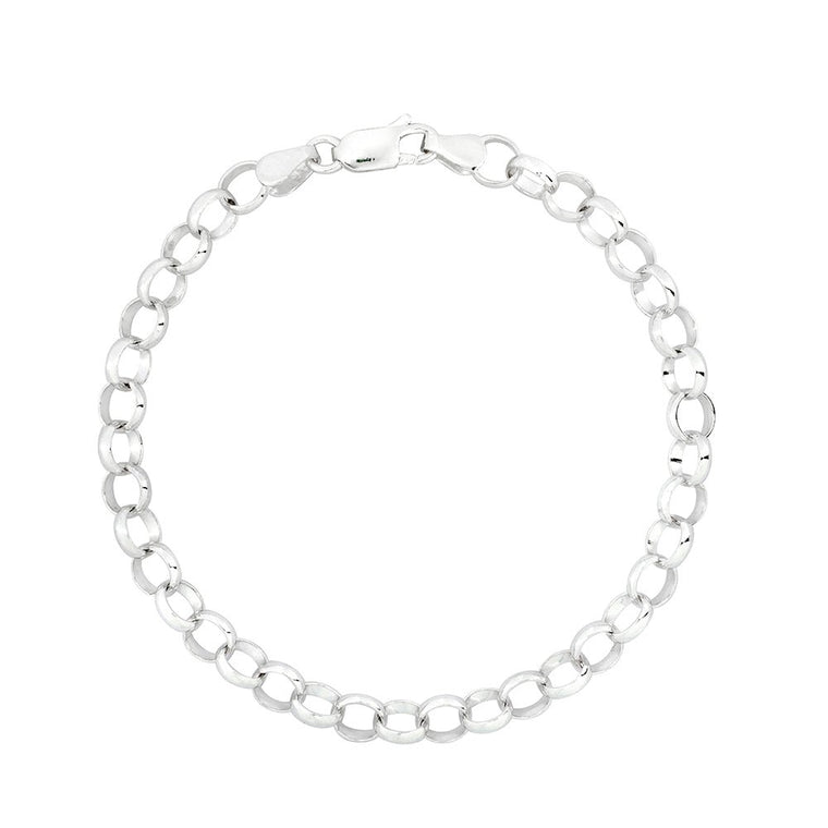 Sterling Silver Rolo Chain Bracelet - Lulu + Belle Jewellery