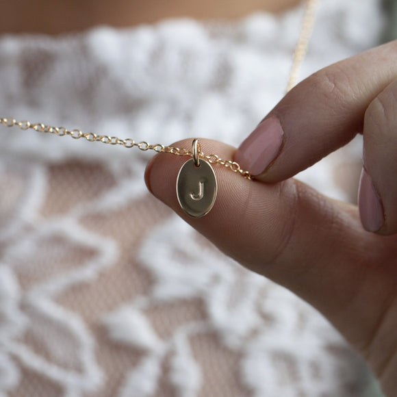 Add two oval letter pendants - Lulu + Belle Jewellery