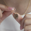 Add Two Stamped Edge Discs Gold - Lulu + Belle Jewellery