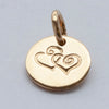 Add two symbol charms gold - Lulu + Belle Jewellery